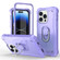 iPhone 14 Pro Two-color Ring Holder Phone Case - Purple