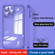 iPhone 14 Pro Dustproof Glass Lens Protection Electroplating Phone Case - Navy Blue