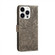 iPhone 14 Pro Lace Flower Embossing Flip Leather Phone Case - Grey