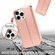 iPhone 14 Pro Shockproof PU + TPU Leather Phone Case - Rose Gold