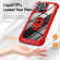 iPhone 14 Pro TPU + PC Lens Protection Phone Case with Ring Holder - Red