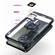 iPhone 14 Pro Armor Shockproof Magnetic Ring Phone Case - Navy Blue