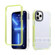 iPhone 14 Pro 2 in 1 360 Invisible Holder Cross-body Rope Phone Case - Yellow