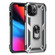 iPhone 14 Pro Shockproof TPU + PC Ring Holder Phone Case  - Silver