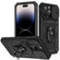 iPhone 14 Pro Sliding Camera Cover Design TPU + PC Protective Phone Case  - Black+Black
