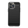 iPhone 14 Pro Brushed Texture Carbon Fiber TPU Phone Case  - Black