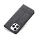 iPhone 14 Pro AZNS Magnetic Calf Texture Flip Leather Phone Case - Black