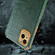 iPhone 14 Pro 6D Electroplating Crocodile Texture Phone Case  - Green