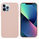 iPhone 14 Pro Solid Color Silicone Phone Case - Sand Pink