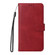 iPhone 14 Pro JSM Calf Texture Leather Phone Case - Red