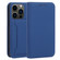 iPhone 14 Pro Magnetism Skin Feel Card Holder Leather Phone Case - Blue