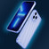 iPhone 14 Pro Carbon Fiber Texture Shockproof Phone Case - Transparent Blue