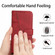 iPhone 14 Pro Stitching Calf Texture Buckle Leather Phone Case - Red