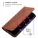 iPhone 14 Pro Diamond Pattern Splicing Skin Feel Magnetic Phone Case - Brown