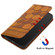iPhone 14 Pro Football Texture Magnetic Leather Flip Phone Case - Khaki
