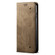 iPhone 14 Pro Max Denim Texture Casual Style Leather Phone Case - Khaki