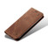iPhone 14 Pro Denim Texture Casual Style Leather Phone Case - Brown