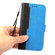 iPhone 14 Pro Stitching-color Leather Phone Case - Blue