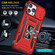iPhone 14 Pro Armor PC + TPU Camera Shield Phone Case - Red