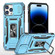 iPhone 14 Pro Armor PC + TPU Camera Shield Phone Case - Light Blue