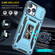 iPhone 14 Pro Armor PC + TPU Camera Shield Phone Case - Light Blue
