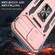 iPhone 14 Pro Armor PC + TPU Camera Shield Phone Case - Rose Gold
