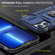 iPhone 14 Pro Armor PC + TPU Camera Shield Phone Case - Navy Blue