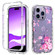 iPhone 14 Pro Transparent Painted Phone Case - Pink Flower