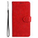 iPhone 14 Pro Embossed Sunflower Leather Phone Case - Red
