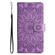 iPhone 14 Pro Embossed Sunflower Leather Phone Case - Purple