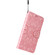 iPhone 14 Pro Embossed Sunflower Leather Phone Case - Pink