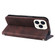 iPhone 14 Pro Skin Feel Life Tree Leather Case - Brown