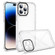 iPhone 14 Pro Transparent Acrylic Space Phone Case - Black