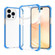 iPhone 14 Pro Acrylic Four Corners Shockproof Phone Case  - Transparent Blue