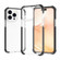 iPhone 14 Pro Acrylic Four Corners Shockproof Phone Case  - Transparent Black