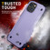 iPhone 14 Pro PC + TPU Shockproof Protective Phone Case - Light Purple+Sapphire Blue