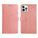 iPhone 14 Pro Y Stitching Horizontal Flip Leather Phone Case  - Rose Gold