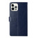 iPhone 14 Pro Y Stitching Horizontal Flip Leather Phone Case  - Blue