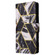 iPhone 14 Pro Marble Bronzing Stitching Horizontal Flip PU Leather Case - Black