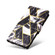 iPhone 14 Pro Marble Bronzing Stitching Horizontal Flip PU Leather Case - Black