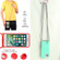 iPhone 14 Pro Wheat Straw Material + TPU Shockproof Phone Case with Neck Lanyard - Green