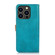 iPhone 14 Pro KHAZNEH Dual-color Cowhide Texture Flip Leather Phone Case  - Blue