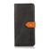iPhone 14 Pro KHAZNEH Dual-color Cowhide Texture Flip Leather Phone Case  - Black