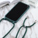 iPhone 14 Pro Candy Colors TPU Protective Phone Case with Lanyard - Dark Green