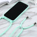 iPhone 14 Pro Candy Colors TPU Protective Phone Case with Lanyard - Mint Green