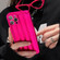 iPhone 14 Pro Roman Column Stripes TPU Phone Case - Rose Red