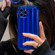 iPhone 14 Pro Roman Column Stripes TPU Phone Case - Sapphire Blue