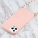 iPhone 14 Pro Wheat Straw Material + TPU Shockproof Phone Case with Neck Lanyard - Pink