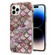 iPhone 14 Pro Electroplating Pattern IMD TPU Shockproof Case - Pink Scales
