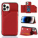 iPhone 14 Pro Skin Feel PU + TPU + PC Back Cover Shockproof Case - Red